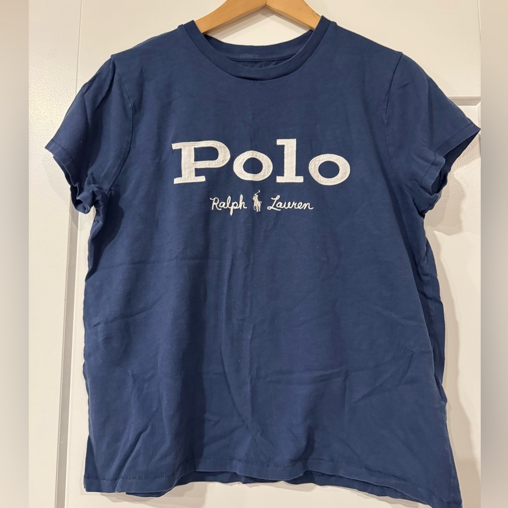Polo Ralph Lauren Navy Vintage Tshirt - Size L